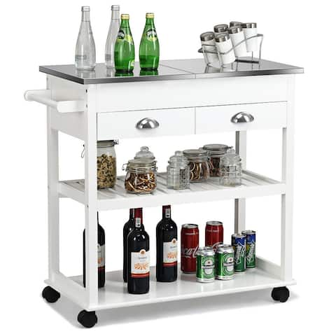 Buy Stainless Steel Kitchen Carts Online At Overstock
