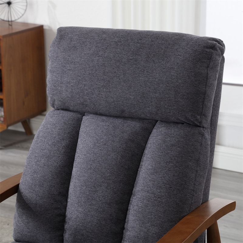 Modern Wood Frame Accent Chair Lounge Chair for Living Room