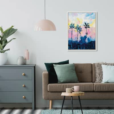 Kate and Laurel Sylvie Apache Junction Sunset Framed Canvas by Rachel Christopoulos