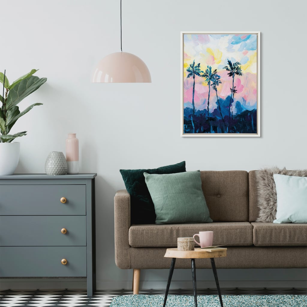 Kate and Laurel Sylvie Apache Junction Sunset Framed Canvas by Rachel Christopoulos