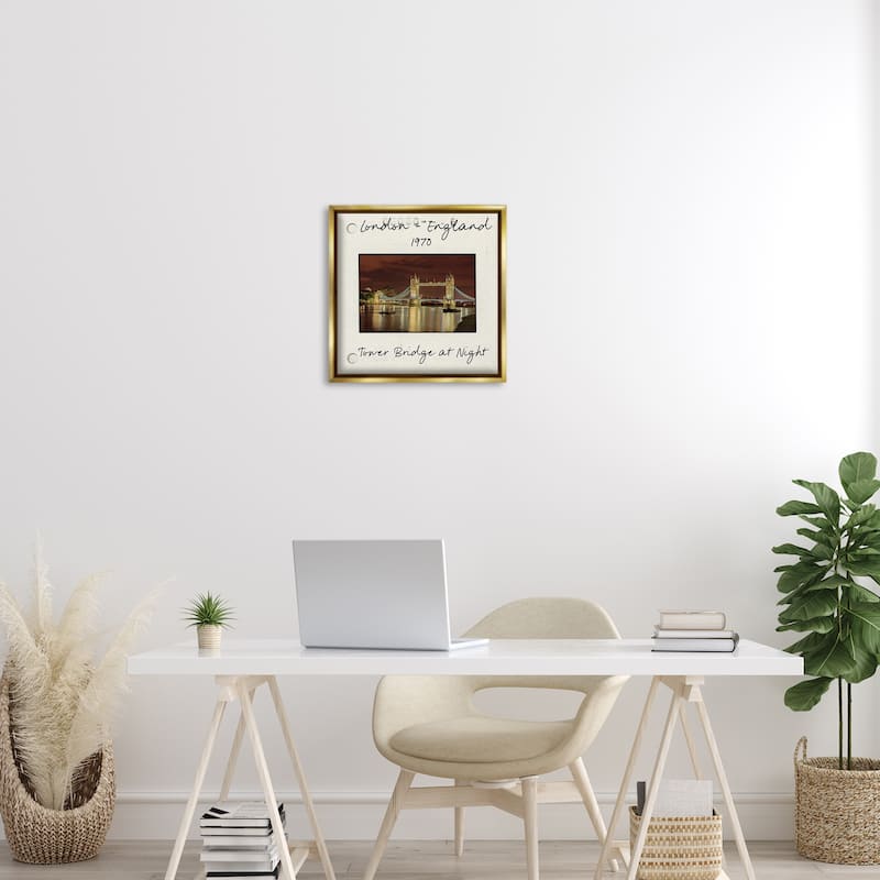 Stupell London England Travel View Framed Floater Canvas Wall Art Design By Danita Delimont