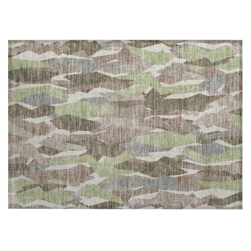 Machine Washable Indoor/ Outdoor Contemporary Dylan Chantille Rug