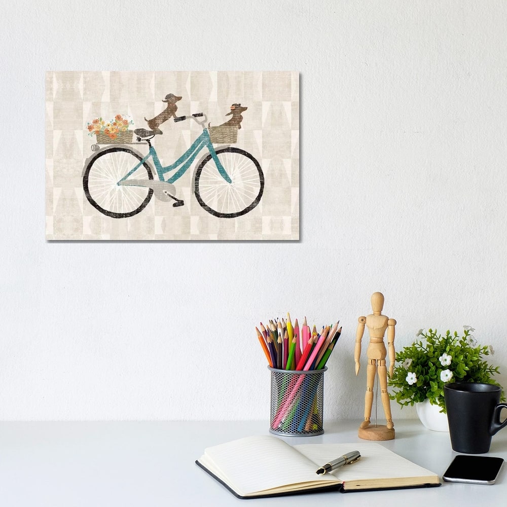 iCanvas "Doxie Ride I" by Sue Schlabach Canvas Print