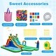 preview thumbnail 4 of 8, Gymax Inflatable Water Park w/Climbing Wall Basketball Rim Splash Pool - Multi