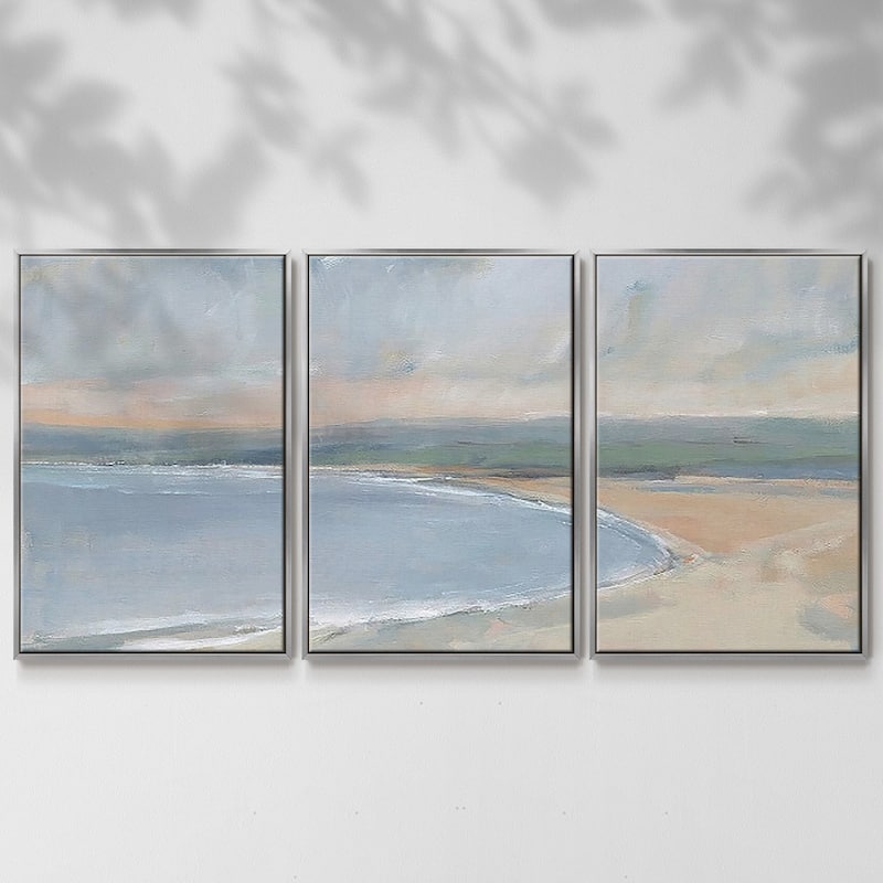 Coastal Study II - Multi Piece Framed Canvas