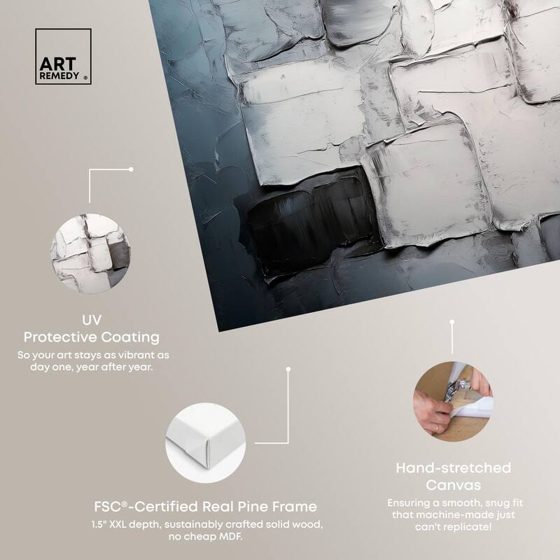 Urban Grid Canvas by Art Remedy, Gallery Wrapped