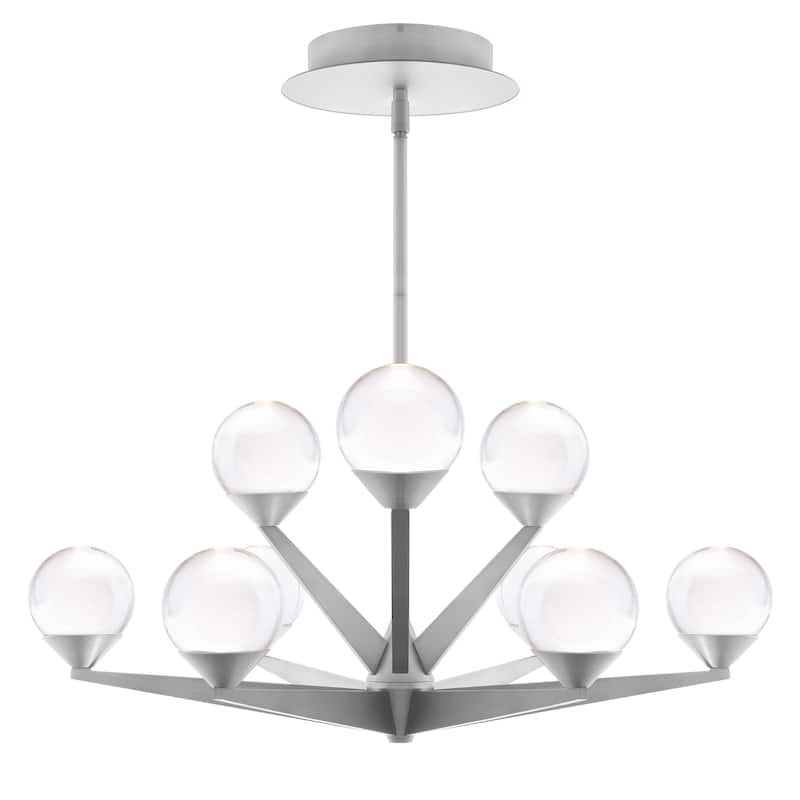 Double Bubble 27in LED 9 Light Chandelier 3000K