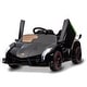 preview thumbnail 11 of 18, Kids Ride On Car 12V Licensed Lamborghini with Control Music LED Light Black