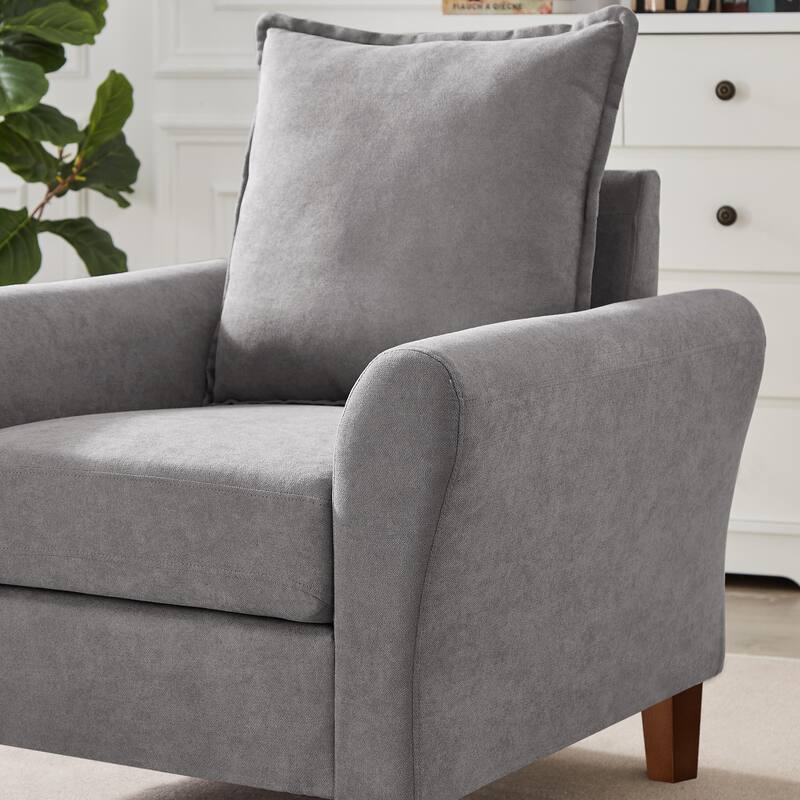 Modern Accent Chair Comfy Upholstered Armchair for Living Room