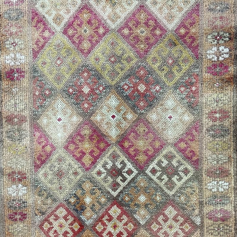 HERAT ORIENTAL Handmade Turkish Oushak Wool Runner - 2'9" x 9'5"