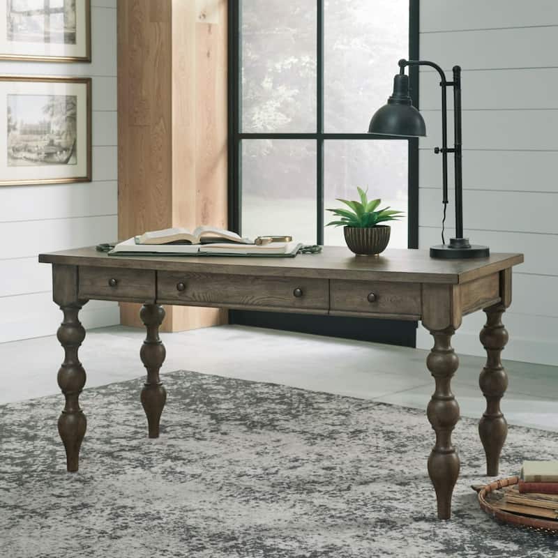 Americana Farmhouse Dusty Taupe Writing Desk - Taupe