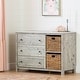 preview thumbnail 20 of 20, South Shore Cotton Candy 3-drawer Dresser with 2 Baskets Seaside Pine