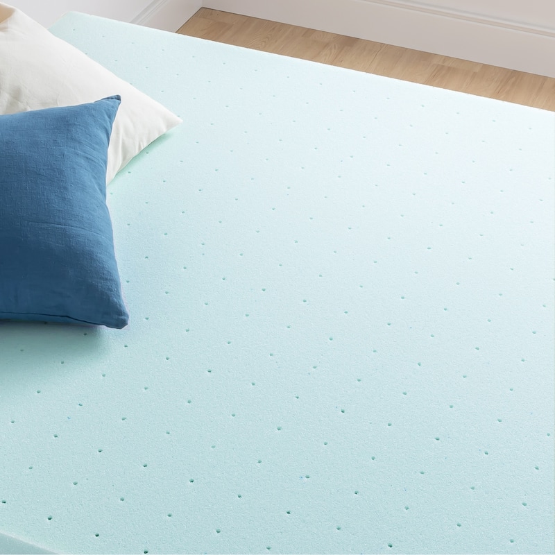 2 Inch Ventilated Gel Memory Foam Mattress Topper