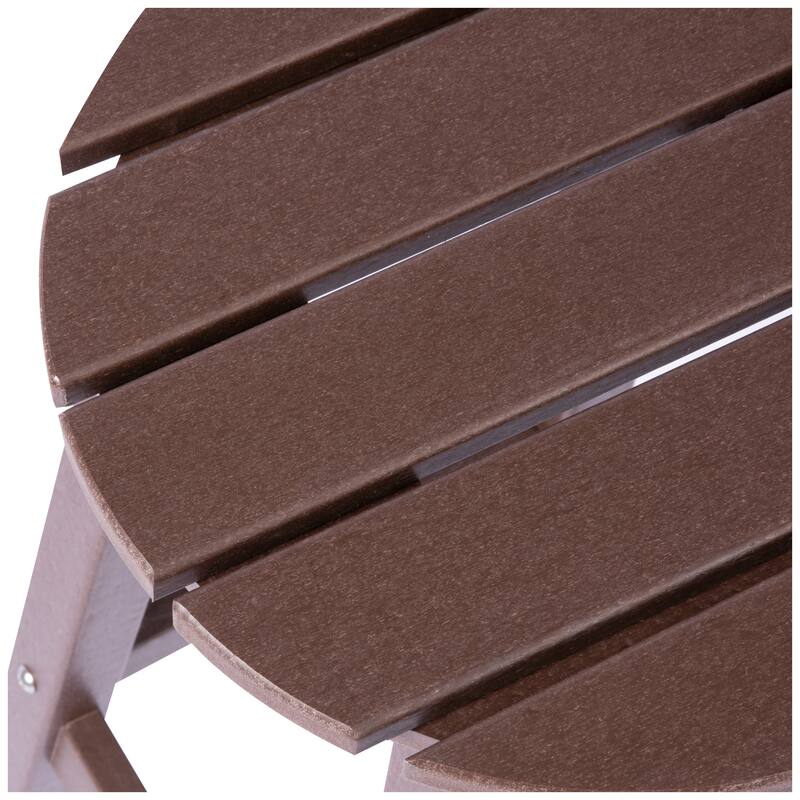 Laguna Hdpe All Weather Outdoor Patio 29" Round Bar Stool (Set Of 3)