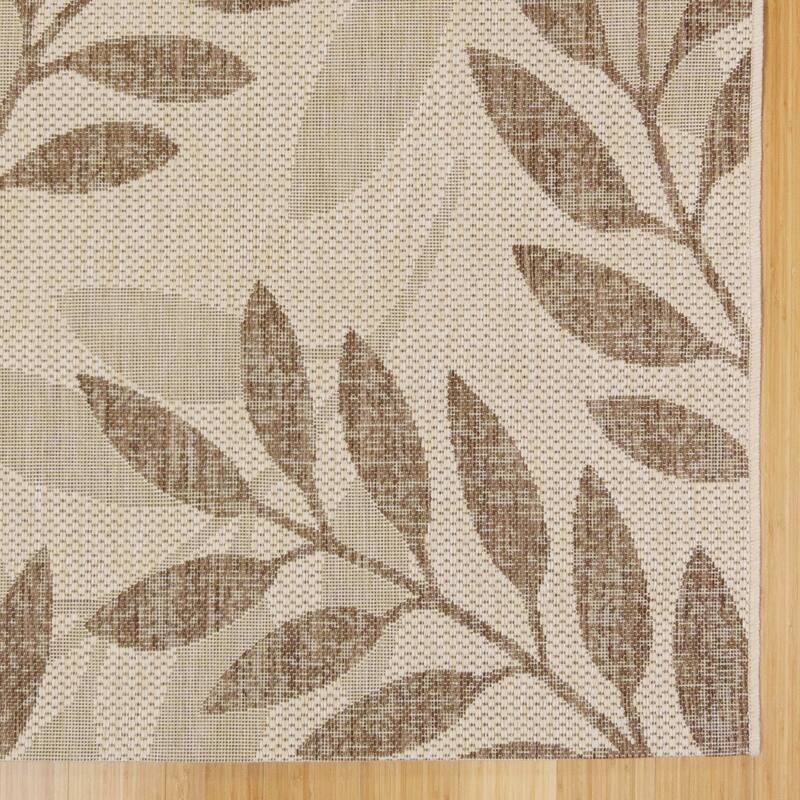 Gertmenian Solterra Nautical Coastal Tropical Weather Resistant Polypropylene Flatweave Indoor/ Outdoor Area Rug Collection