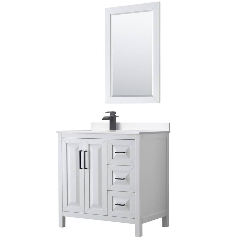 Wyndham Collection WCV252536S-Left-VCA-M24 Daria 36" Free Standing