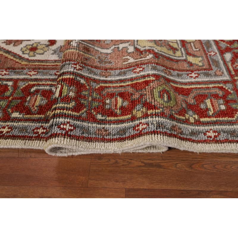 Heriz Serapi Indian Area Rug Handmade Wool Carpet - 7'9" x 10'2"