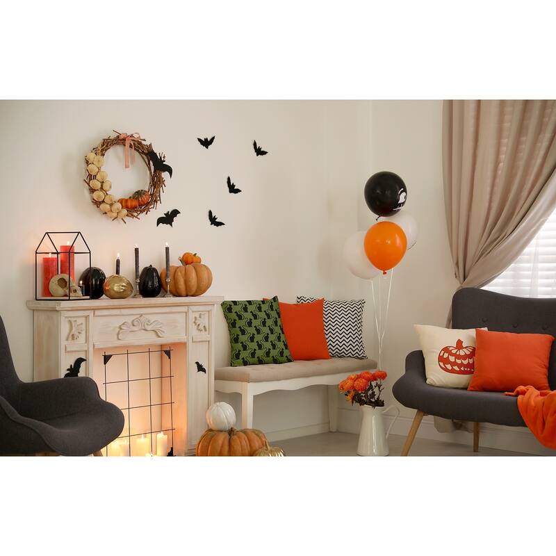 Spooky Cats Decorative Throw Pillow