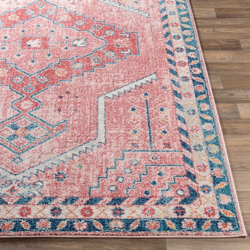 Livabliss Bruce Faded Tribal Medallion Area Rug