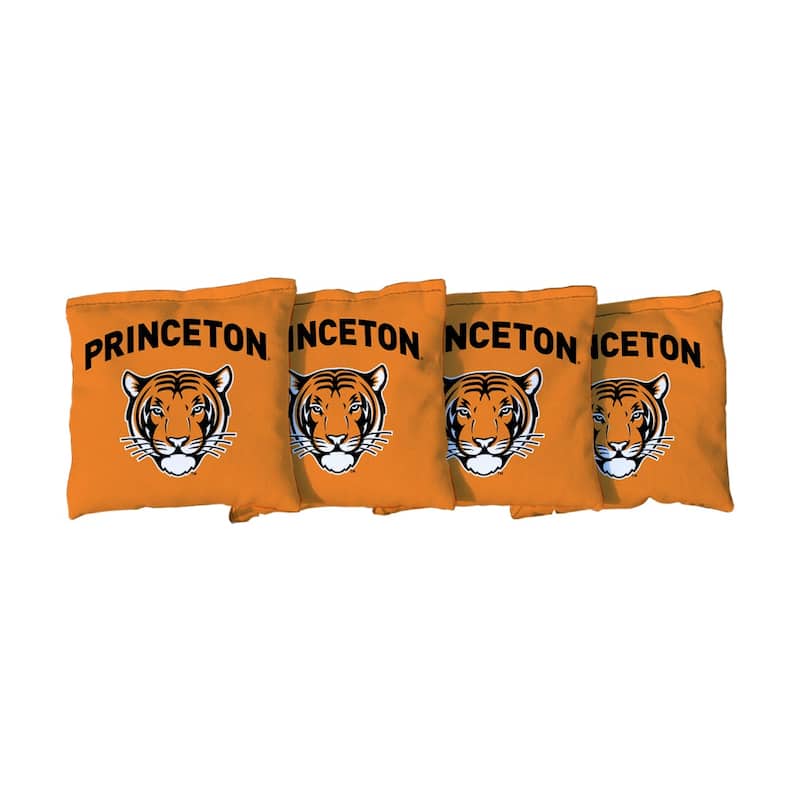 Orange Princeton University Tigers Cornhole Bags - All-Weather Resin Filled