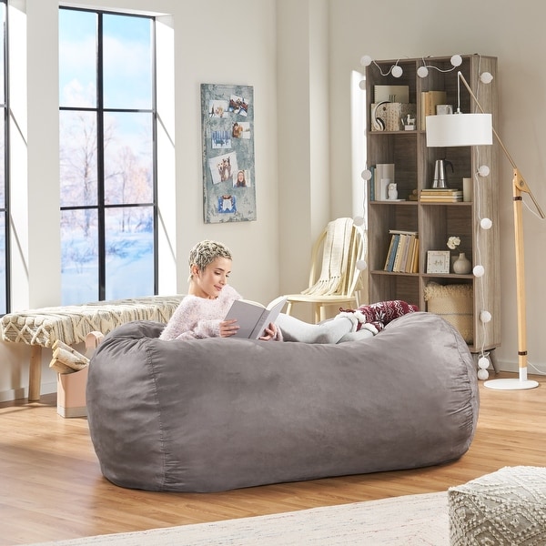 Christopher knight home shop suede bean bag
