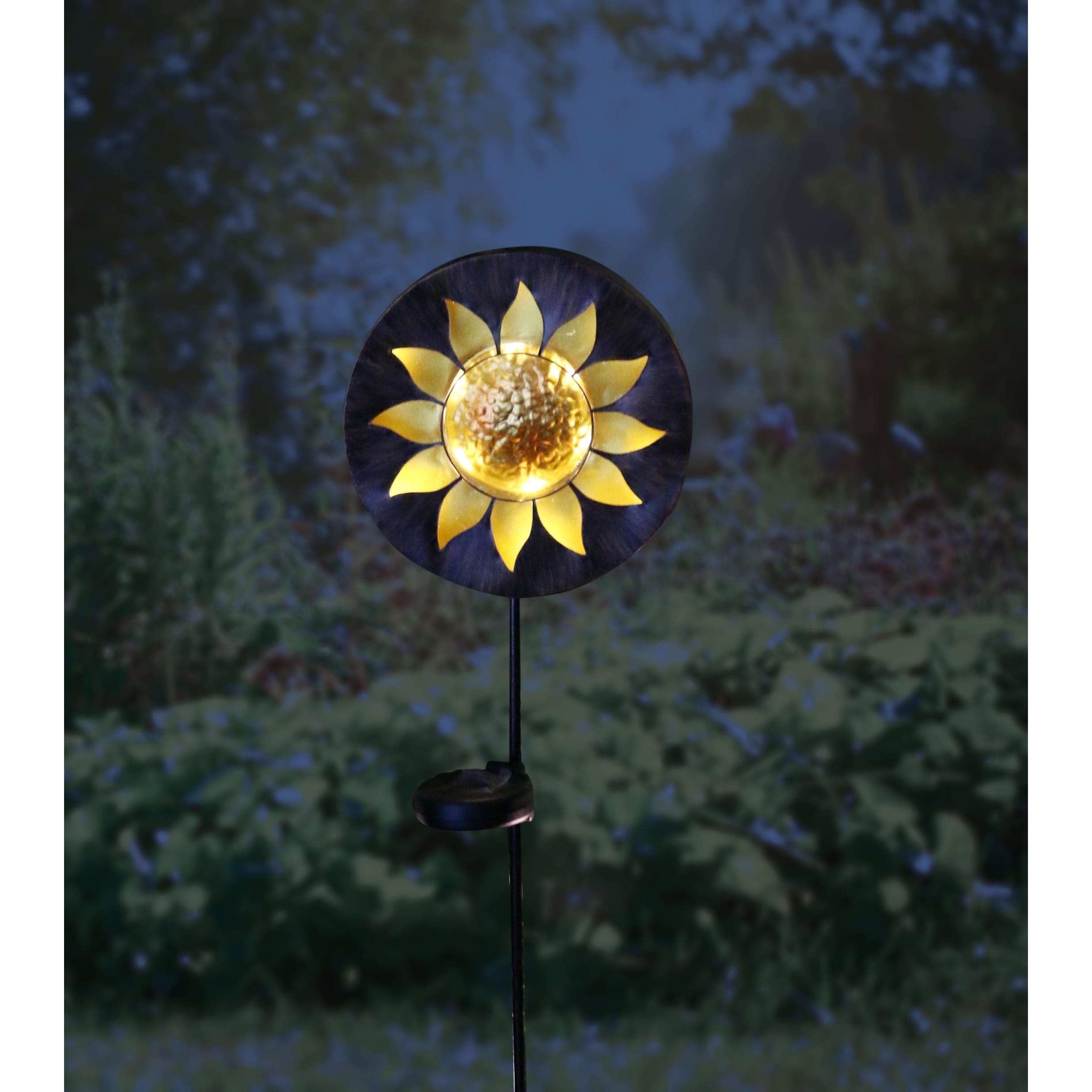 Shop Alpine Corporation Multicolored Metal Solar Sun Garden Stake