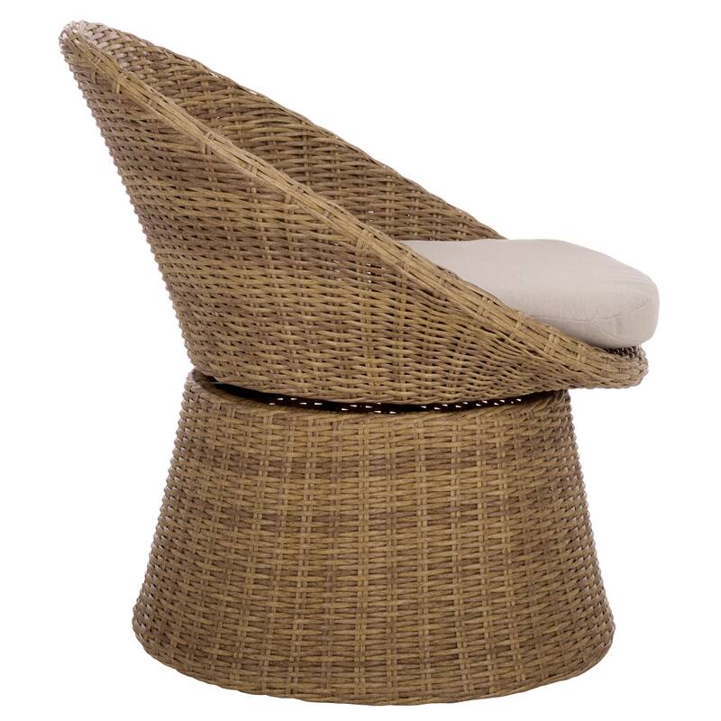 SAFAVIEH Outdoor Living Drew Swivel Chair - 28"W x 30"D x 32"H