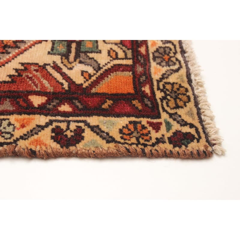 ECARPETGALLERY Hand-knotted Andelz Red Wool Rug - 3' 2" x 10' 1"