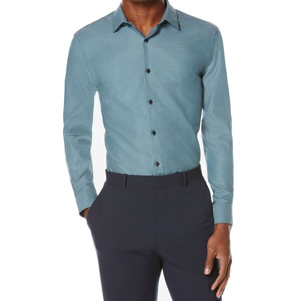 perry ellis white dress shirt