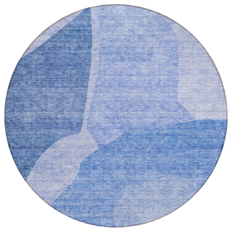 Machine Washable Indoor/ Outdoor Chantille Contemporary Abstract Rug