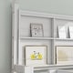 preview thumbnail 5 of 21, Modern Twin Over Twin Low Bunk Kids Bed with House Semi-enclosed Roof,Guardrails,Bedside Storage Shelves and Ladder