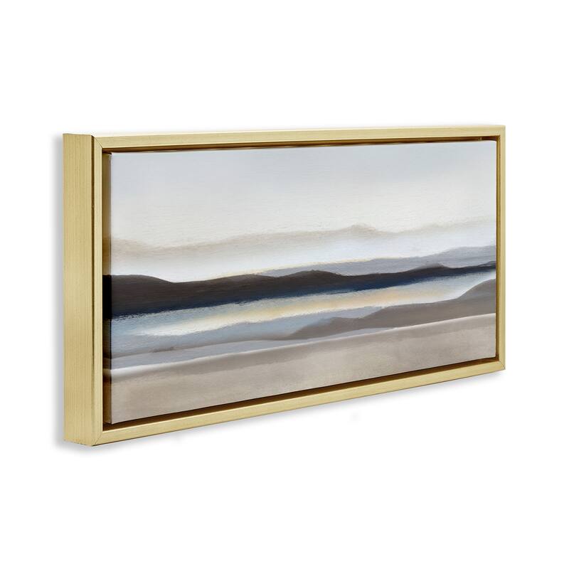 Stupell Fade Neutral Desert Scenery Framed Floater Canvas Wall Art Design By Charity Henderson