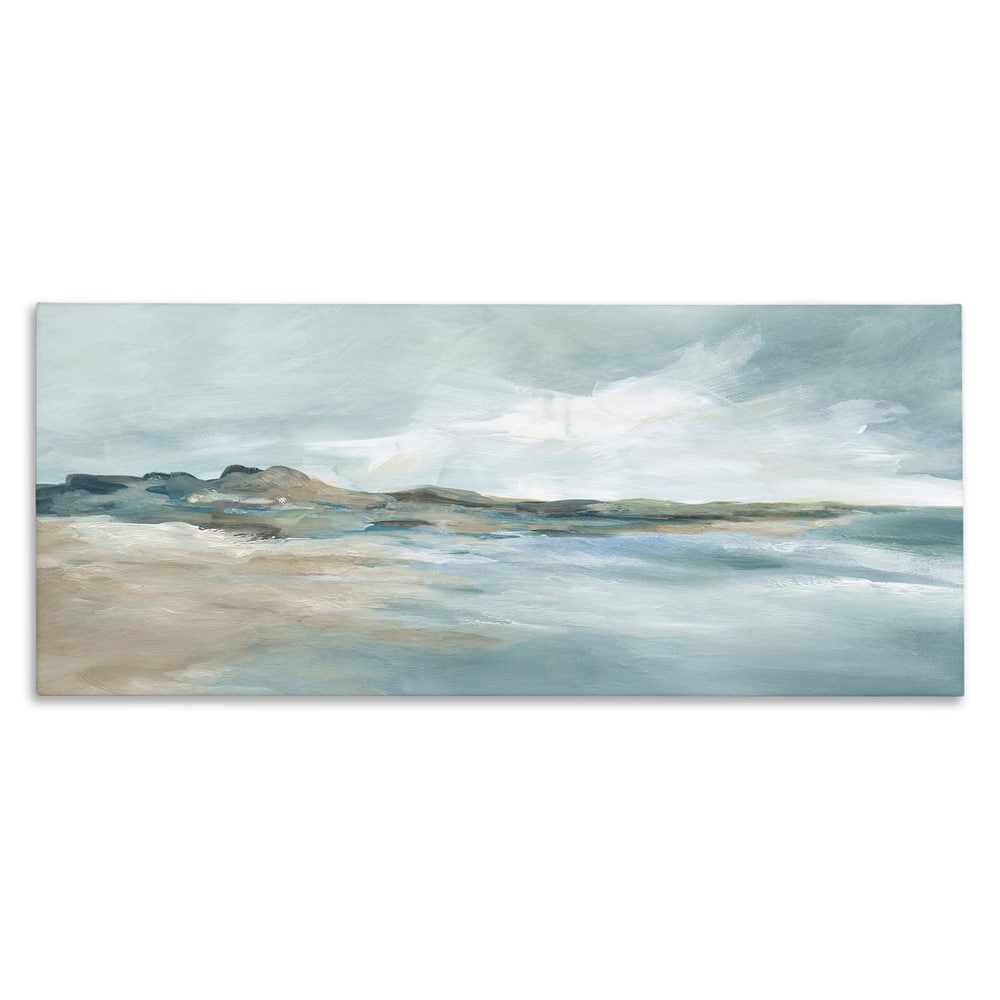 Stupell Blue Gradient Beach Scene Canvas Wall Art Design By Carol Robinson
