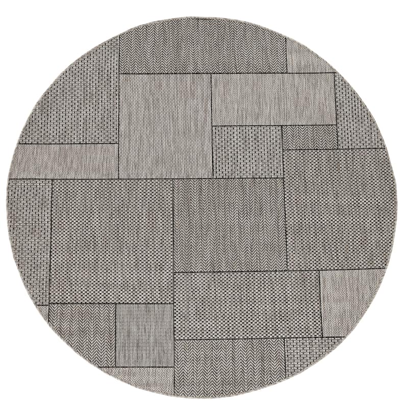 Domani Brush Colorblock Indoor/Outdoor Area Rug