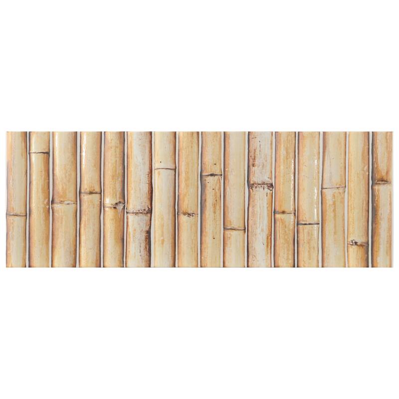 Merola Tile Bamboo Haven Tiki Cream 5-7/8" x 11-7/8" Fluted Ceramic Wall Tile