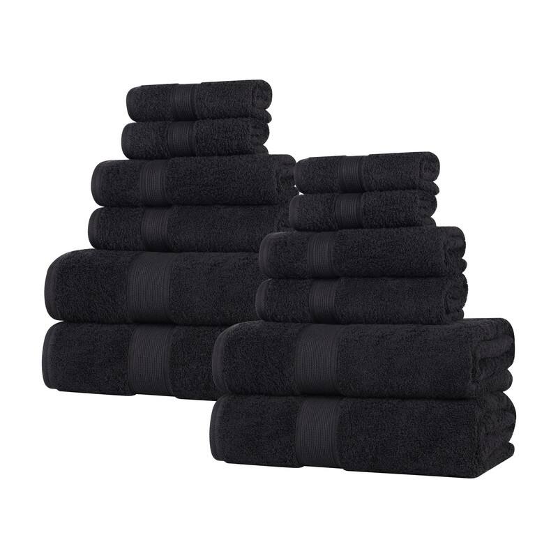 Superior Oregon Organic Cotton Solid 12-Piece Towel Set