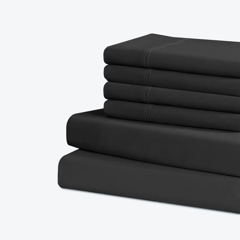 Swift Home Premium Ultra Soft Microfiber 6-Piece Sheet Set with Extra Pillowcases
