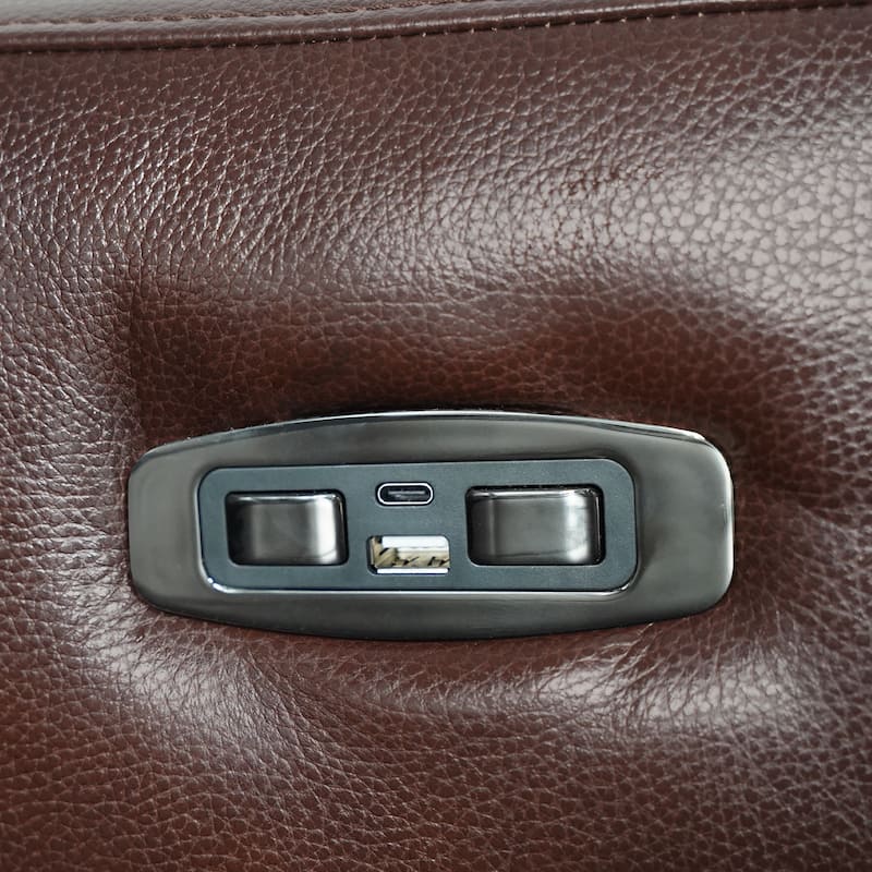 Felicity 84" Zero Gravity Leather Power Reclining Sofa with USB Ports