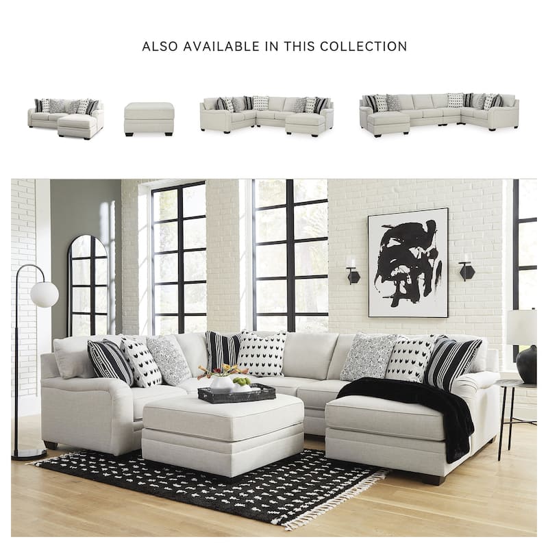 Signature Design by Ashley Huntsworth Dove Gray 2-Piece Sectional with Chaise - 95"W x 66"D x 38"H