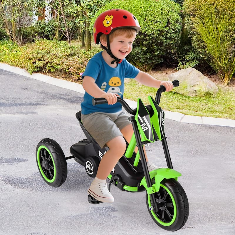 Gymax Kids Tricycle w/Foot Pedals Forward/Backward Steering Handlebars
