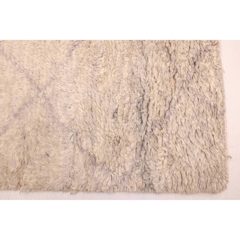 ECARPETGALLERY Hand-knotted Tangier Light Grey Wool Rug - 8'2 x 9'11