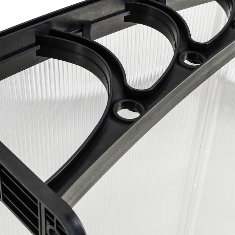 39"Household Application Door & Window Rain Cover Eaves Gray Holder