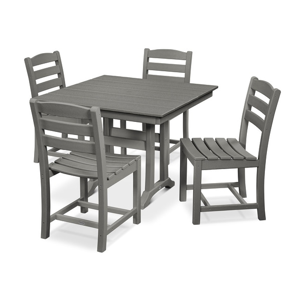 POLYWOOD La Casa Caf 5-Piece Farmhouse Side Chair Dining Set. Opens flyout.
