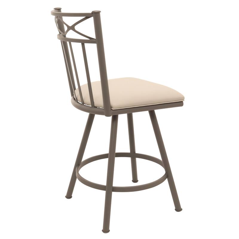 Tempo Furniture Lennix Swivel 26" Counterstool w/ Fully Welded Metal Frame (Commercial Grade) by Furnish Theory (Various Colors)