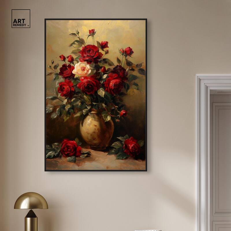 Lavish Lily Lament Canvas by Art Remedy