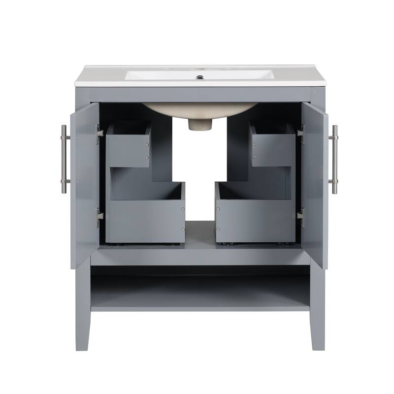 Bathroom Cabinet with Sink,Doors and Drawers