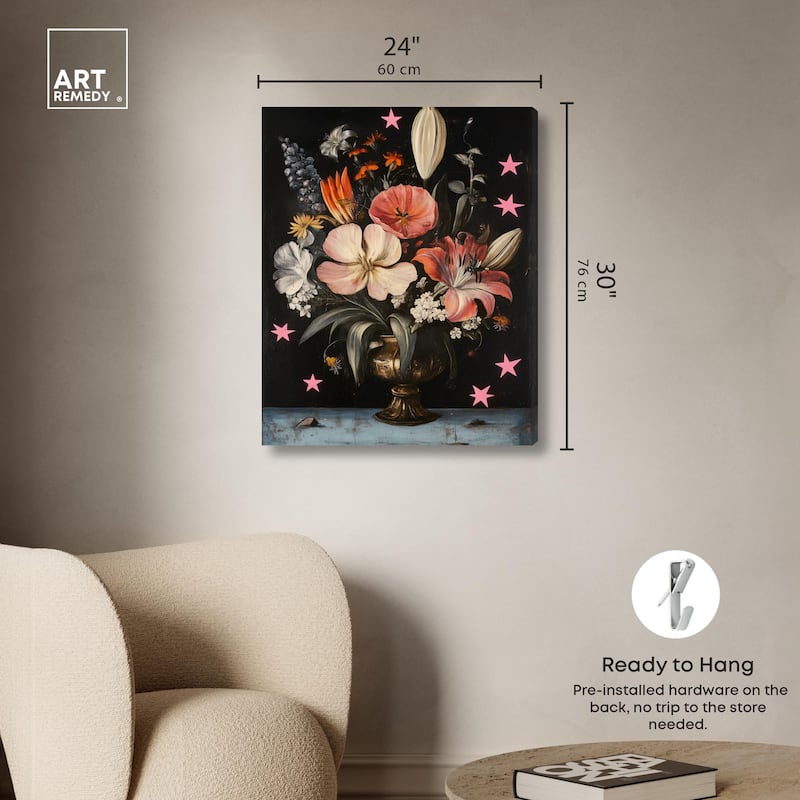 TANY's Floral Universe I Canvas by Art Remedy, Gallery Wrapped