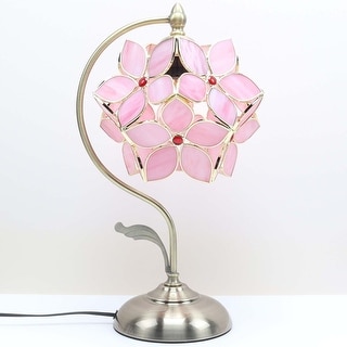Tiffany Style Colorful Romantic Table Lamp (Pink) - Bed Bath & Beyond ...