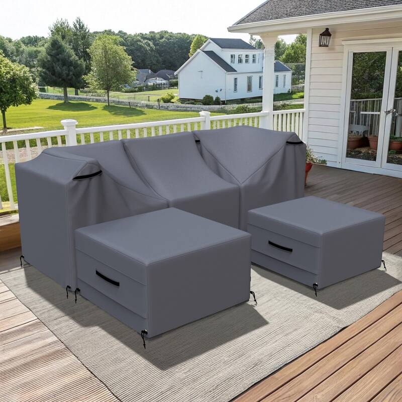 Forever Patio Outdoor Conversation Set Furniture Cover ( Set of 5 ) - 28 x 26 x 26
