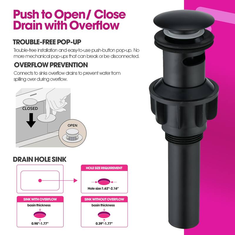 PROOX 2 Hole 4"centerest Bathroom Faucet with Pop up Dran assembly